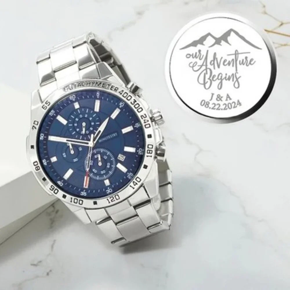 Personalized Mens Watch, Boyfriend Gift, Anniversary Gift